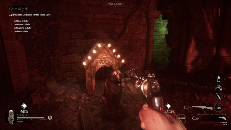 Sker Ritual - Hund vor Hütte