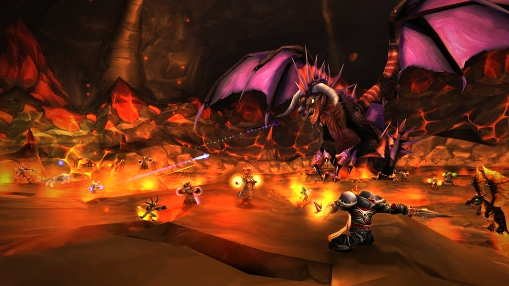 Bossfight gegen Onyxia in WoW Classic